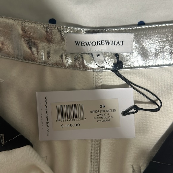 WeWoreWhat Mirror Straight Leg NWT - Picture 3 of 8